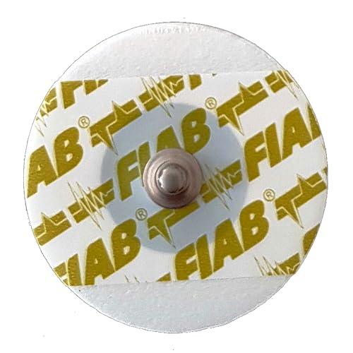 Fiab 33370 Elettrodi ECG Monouso Universali, Forma Rotonda, 1 Confezione da 50 Elettrodi, Foam-Pediatrici, Ø 40 mm