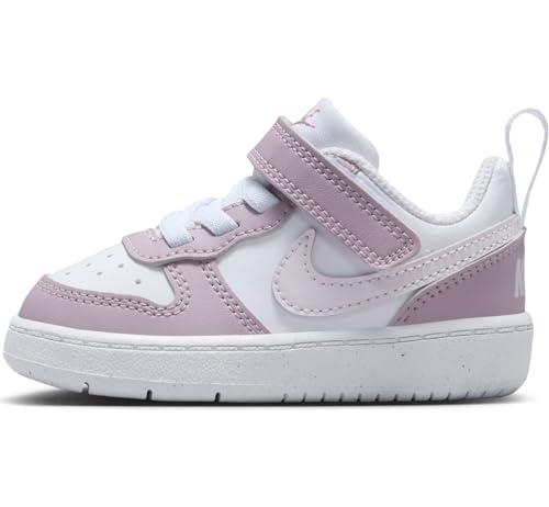 Nike Court Borough Low Recraft (TD), Sneaker, White/Venice/Plum Fog/White, 25 EU
