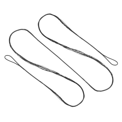 PATIKIL Corda per Arco Ricurvo, Corde Tiro Arco Sostituzione 14 Fili Corda Arco Lungo per Attrezzatura Tiro Arco Universale, Nero Amo 66