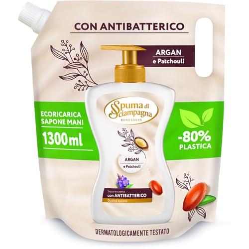 Spuma di Sciampagna Ecoricarica Sapone Liquido Argan e Patchouli 1,3 L, 1 pezzo