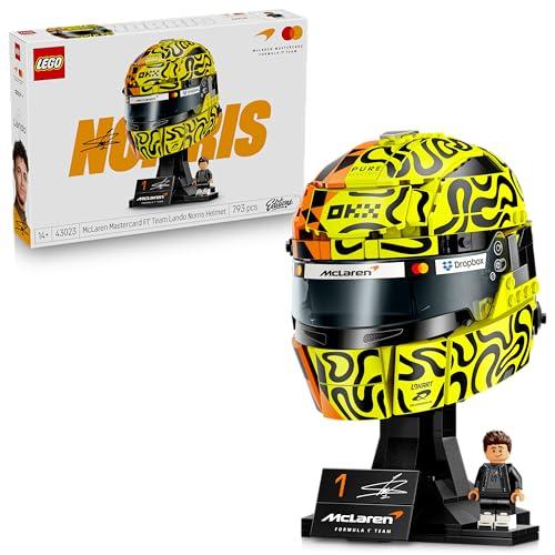 LEGO Editions Casco di Lando Norris McLaren Mastercard F1 Team - Gadget F1 - Kit di Modellismo con Minifigure da Collezione - Regalo per Ragazzi da 14 anni in su e Adulti Fan dei Motorsport - 43023