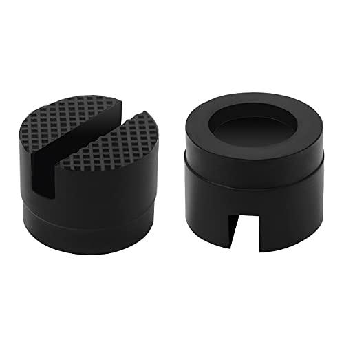 YIXISI 2 Pezzi Tampone in Gomma Universale con Scanalatura per Cric, Medie Dimensioni, Universale Car Jack Gomma Pad, Protector per Binario a Fessura, per Sistemi di Sollevamento di Auto