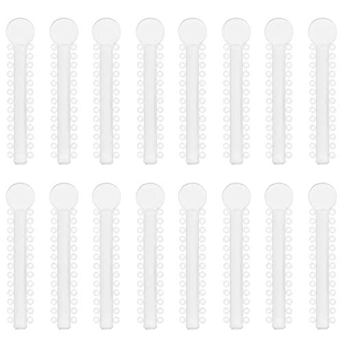 Legature Dentali Elastiche in Gomma,Legature Dentali Ortodontiche,Legature Ortodontiche in Gomma,Cravatte per Legature Ortodontiche Dentali,ortodontico anelli di gomma,Trasparente,40 pezzi