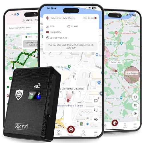 SafeTag Mag 4G - Localizzatore GPS magnetico ricaricabile per auto, Auto, Furgoni, Moto, Roulotte, ecc. 90 Giorni di Standby, Monitoraggio e Avvisi in Tempo Reale, Prova Gratuita di 7 giorni+SIM