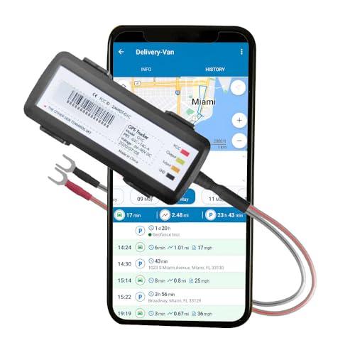 GPS7000 4G Nascosto GPS Tracker Per Auto | Monitoraggio in Tempo Reale 24/7 | Accesso alla Posizione da Desktop e Mobili | Avvisi di Geofence | Facile Installazione | 90 Giorni di Servizio Incluso