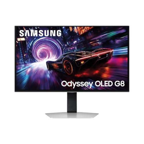 Samsung Monitor Gaming Odyssey OLED G8 (S27FG816SU), Flat, 27'', 3840x2160 (UHD 4K), 16:9, QD-OLED Glare Free, 240Hz, 0,03ms (GtG), FreeSync Premium Pro, Compatibilità G-Sync, Safeguard+, HDMI, DP