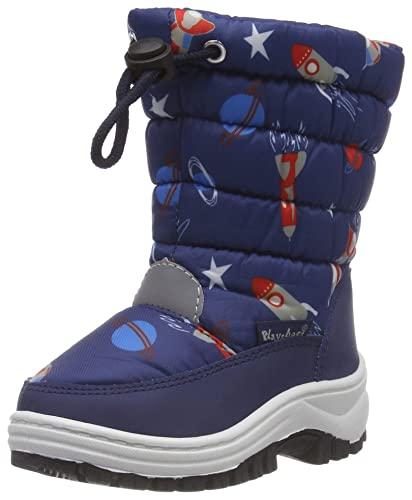 Playshoes Winter-bootie, Stivali da Neve Unisex - Bambini e ragazzi, Spazio, 30/31 EU
