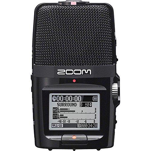 Zoom - H2n - Registratore portatile Stereo/Surround-Sound, 5 microfoni integrati, X/Y, mid-side, Ambisonics, registrazioni su scheda SD, per la registrazione di musica, audio per video e interviste