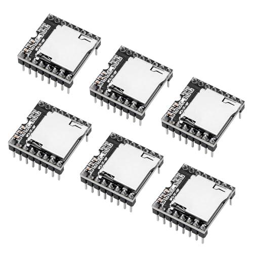 Dfplayer MP3 Mini Lettore Modulo AYWHP 6 PCS TF U Disk Scheda DFPlayer Audio Voce Musica Modulo compatibile con Arduino