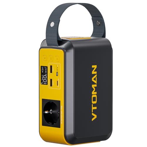 VTOMAN Jump 100 Centrale Elettrica Portatile 100W/89.6Wh - Generatore Solare, Batteria LiFePO4, Presa e PD 65W Ricarica Rapida,Piccolo e leggero per ampeggio, viaggio a piedi