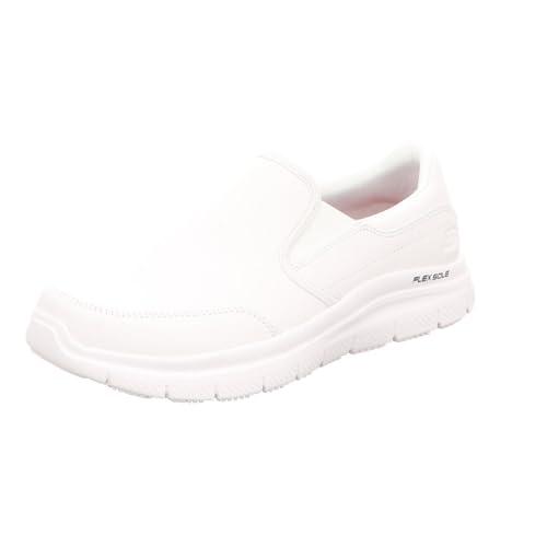 Skechers Flex Advantage Sr Bronwood, Mocassini Uomo, Bianco, 43 EU