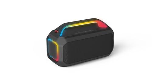 Philips TAS7000EB Altoparlante Bluetooth wireless con uscita 100 W Max, Bass+, Spettacolo di luci LED, Auracast, IP67, 24 ore di riproduzione, Power Bank, Ingresso mic, Batteria di ricambio – Nero