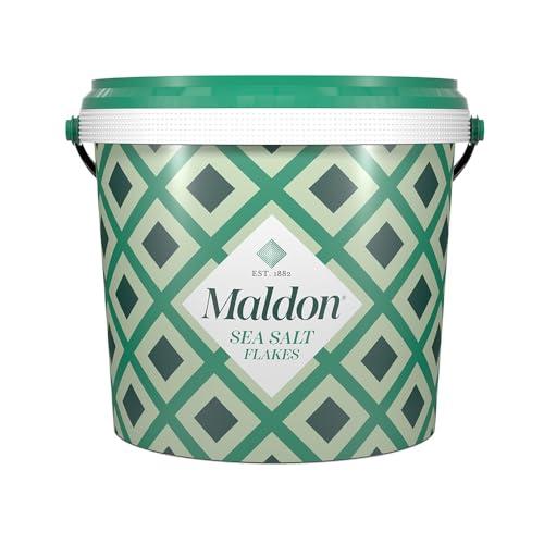 MALDON - Fiocchi di sale marino 1400 g | Fiocchi di sale delicati e croccanti da minerali naturali | Fiocchi di sale marino dal gusto puro. Ideale anche come decorazione per cocktail | Contenuto: 1400