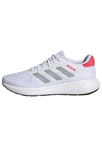 adidas Response Runner Shoes, Scarpe da Corsa Unisex-Adulto, Ftwr White/Halo Silver/Lucid Red, 43 1/3 EU