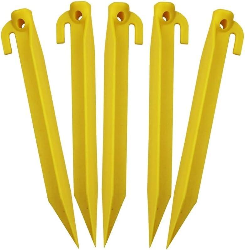 EFARMA Picchetti for Tende da Campeggio, 5 picchetti for Tende 18,5x2,5 cm Chiodi for picchetti for Tende in Nylon di Sicurezza for Escursionismo da Campeggio all'aperto