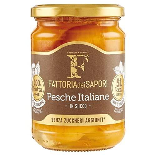 Fattoria Dei Sapori Pesche In Succo Senza Zuccheri Aggiunti, 350g