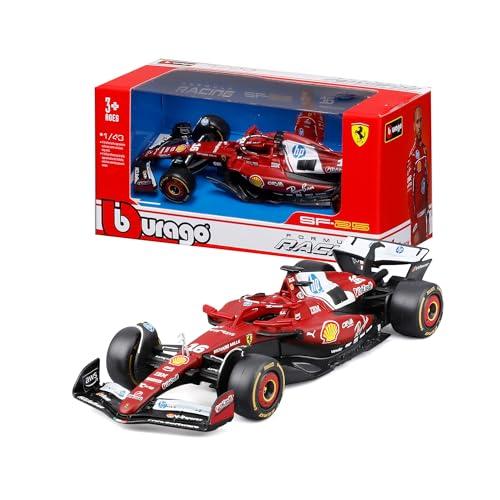 Bburago - Ferrari SF-25 F1 2025#16 Leclerc, Auto Diecast in Scala 1:43, Replica Dettagliata Monoposto Ferrari Formula 1, Licenza Ufficiale Ferrari, Età Consigliata 3+ Anni