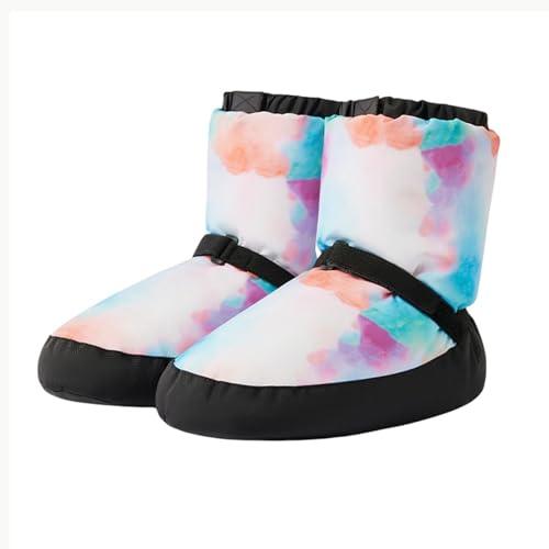 KAISUN Stivale Balletto, Warm Up Bootie, Scarpe da Ballo Donna, Dance Stivali Ballo Caldo Stivali Invernali Scarpe Allenamento Riscaldano(Dazzle Color,S(36-38))