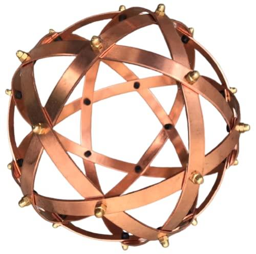 Genesa Pentasfera Rame 16cm di diametro, fasce larghe 10mm e fissate con dadi ciechi in ottone.