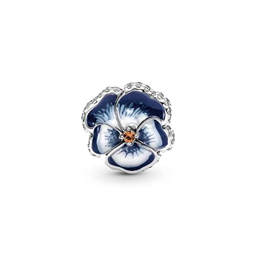 PANDORA Charm 790777C02 Fiore di viola del pensiero