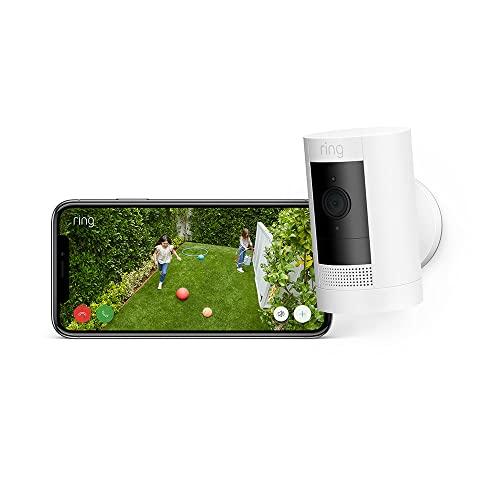 Ricondizionato Certificato|Ring videocamera esterna a batteria|Telecamera di sorveglianza wifi senza fili per esterno con 1080p HD video,audio bidirezionale,fai-da-te|Ring Home: 30 gg. prova gratuita