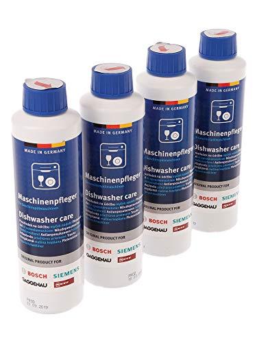 Bosch 00311566 Detergente per la pulizia della lavastoviglie, 4 x 250 ml