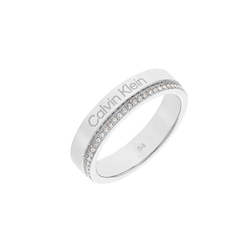 Calvin Klein Anello da donna Collezione MINIMAL LINEAR con cristalli - 35000200C