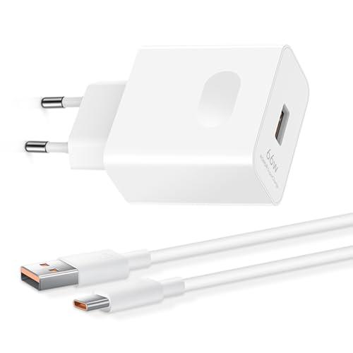 HONOR 66W Caricabatterie Supercharge con Honor 6A USB C Cavo