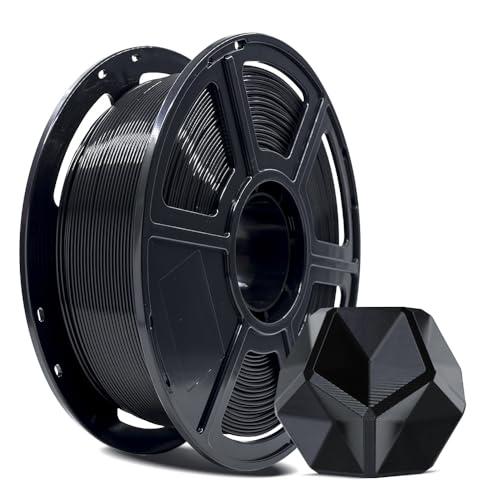 FLASHFORGE Filamento per stampante 3D, filamento PLA PRO 1,75 mm, bobina da 1 kg, precisione di misurazione +/- 0,02 mm per stampante 3D FDM, migliore resistenza e nessun nodo (Nero)