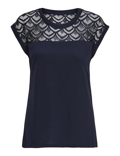 Only Onlnicole S/S Mix Top Noos, Maglietta Donna, Blu (Night Ske), M