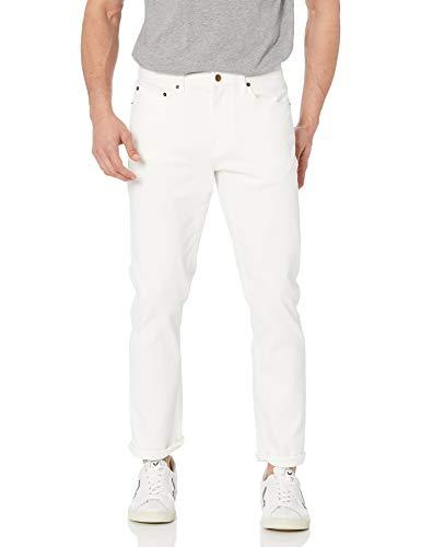 Amazon Essentials Jeans Slim Fit Uomo, Bianco Brillante, 32W / 32L