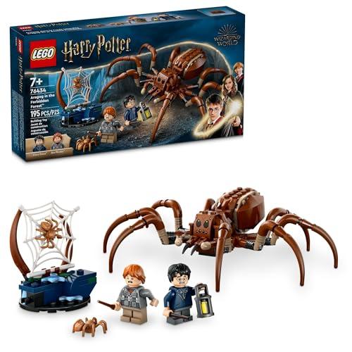 LEGO Harry Potter Aragog nella Foresta Proibita, Set da gioco per bambini, Harry Potter da collezione con creatura magica e 2 minifigure, giocattolo di Harry Potter per bambini e ragazze di 7 anni,