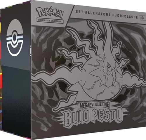 Pokémon: set Allenatore Fuoriclasse dell’espansione Megaevoluzione - Buio Pesto del GCC Pokémon (1 carta promozionale a figura intera, 9 buste di espansione e accessori premium), Edizione in Italiano
