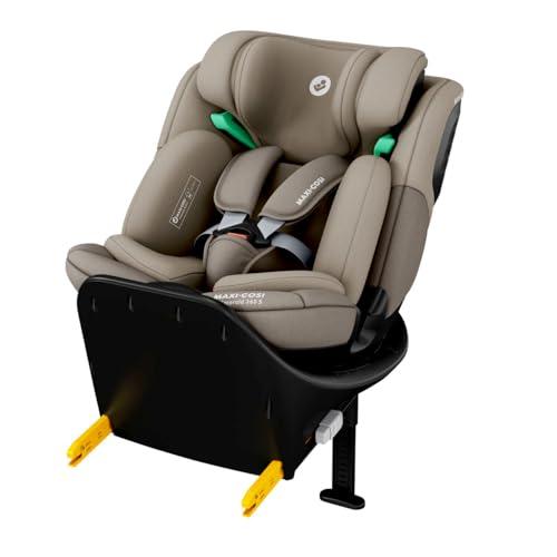 Maxi-Cosi Emerald 360 S i-Size, Seggiolino auto girevole 360, 0-12 anni (40-150 cm), Seggiolino auto neonato, 4 posizioni reclinate, Protezione dagli impatti laterali G-CELL, Tonal Truffle