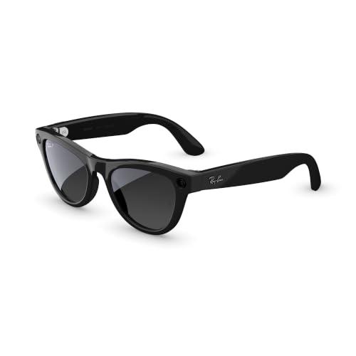 Ray-Ban Meta (Gen 2) Skyler Occhiali AI per Uomo, Donna — Fotocamera Ultra-Wide 12 MP, Video 3K Ultra HD, Meta AI — 2X Durata della Batteria — Montatura Nera Lucida, Lente Polar Gradient Graphite
