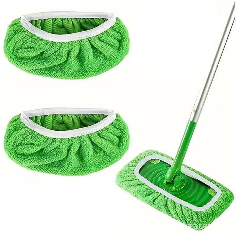 2 panni riutilizzabili in microfibra compatibili con Swiffer Sweeper, panni in microfibra durevoli, per pavimenti in legno duro e asciutto, lavabili