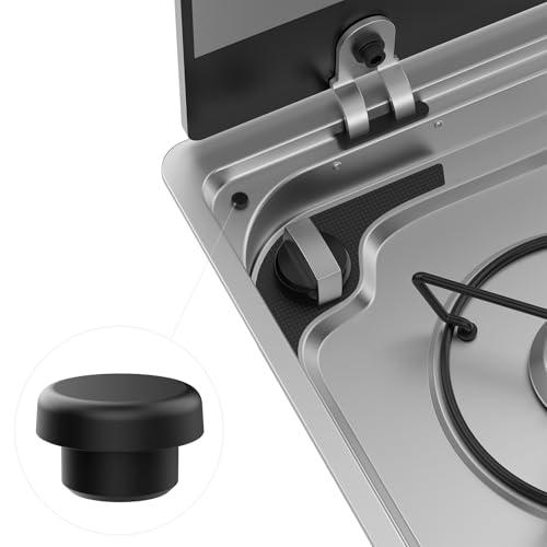 Siegvoll 8 Tappi di Copertura in Gomma per Viti, Adatti per Piani Cottura, Smev e Thetford, Accessori per Piano Cottura Camper