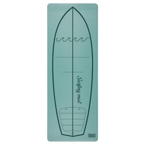 Balance Board Pro, Surfing Mat - Surf Training pop-up - Migliora la tecnica pop-up - Tavola da surf - Tappetino da yoga per surfisti - antiscivolo ecologico (Mustard Green)
