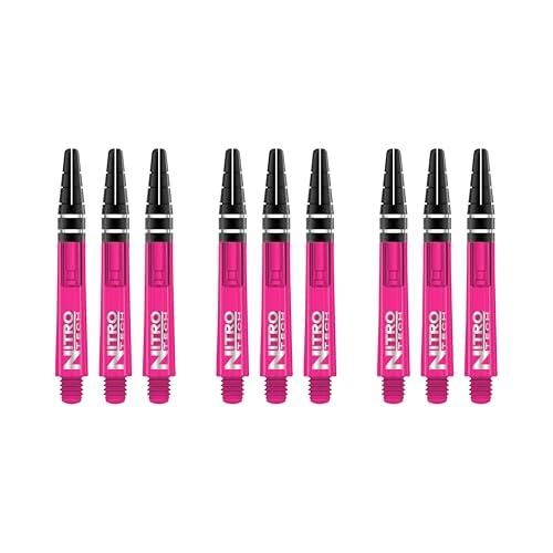 RED DRAGON Nitrotech Intermediate Freccette Rosa – 3 Set per Confezione (Totale 9 steli)