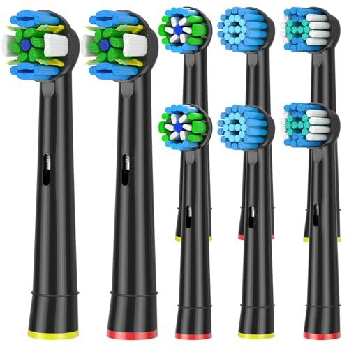 Qitizu Testine Compatibile con Braun Oral b Spazzolini Elettrici, Ricambio Include 4 Precision, 4 Floss, 4 Sensitive e 4 EfficienteClean -16pzs