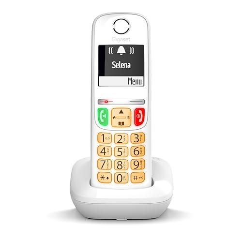 Gigaset cordless E270 con tasti grandi | Bianco