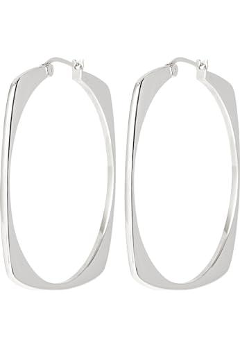 Gioiello BREIL TJ3198 collezione TETRA, ORECCHINI da DONNA in ACCIAIO colore ARGENTO misura 5 con SENZA PIETRE