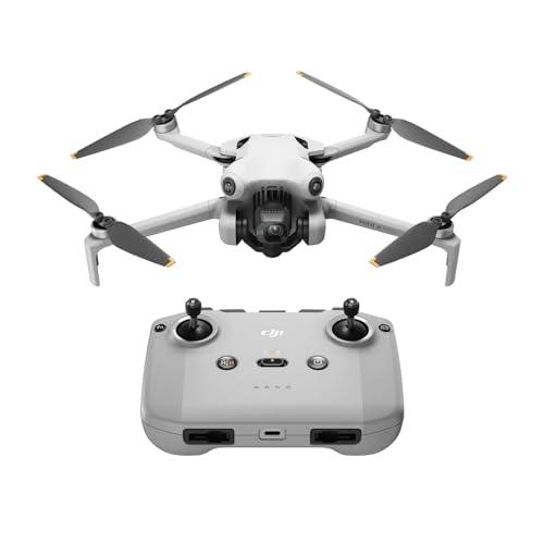 DJI Mini 4 Pro (con DJI RC-N2), mini drone pieghevole per adulti con fotocamera HDR in 4K, meno di 249 g, autonomia di volo di 34 min., distanza di trasmissione video max. di 20 km, C