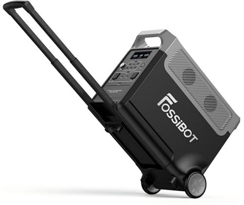 FOSSiBOT F3600 Pro Centrale Elettrica Portatile Uscità CA da 3600W, 3840 Wh batteria LFP Durata di servizio di 15 anni, espandibile 3,8 – 11,5 KWh, Power station generatore solare per casa campeggio