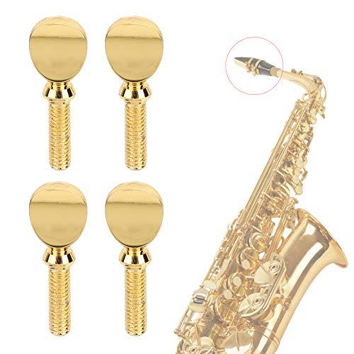 Viti per bocchino per legatura per sassofono per ottone tenore contralto tenore sassofono soprano sib Clarinetto 4 pezzi dorato Accessori Per Prestazioni