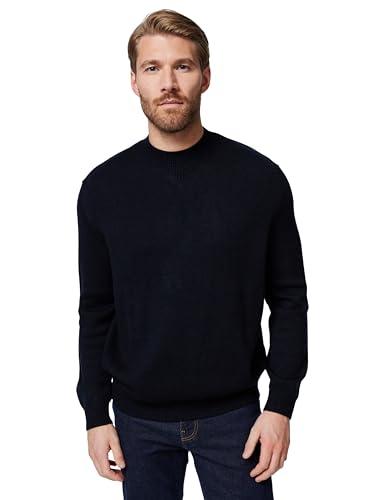 Armani Exchange Long Sleeve Round Collar V-Stitch Embroidery Maglione, Navy Scuro, XL Uomo