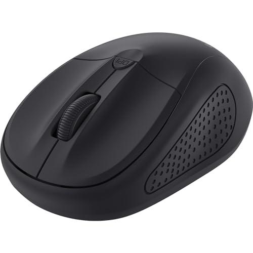 TRUST - ACCESSORIES - CAT A Primo COMPACT - Mouse wireless, colore: Nero opaco