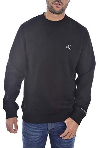 Calvin Klein Jeans Ck Essential Reg Cn, Felpa Uomo, Nero (Ck Black), S