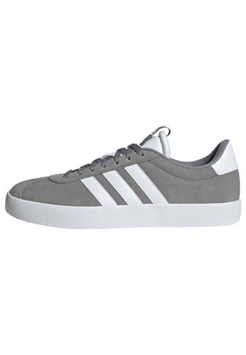 adidas VL Court 3.0 Shoes, Scarpe Uomo, Grey Three/Cloud White/Cloud White, 43 1/3 EU