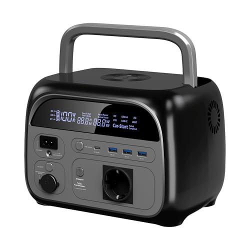 CTOLITY Power Station portatile da 345 Wh, generatore solare da 500 W con modalità UltraFast Batteria, LiFePO4, Power Station Solar con 220 V AC/Car Lighter Port/uscita USB per campeggio all'aperto